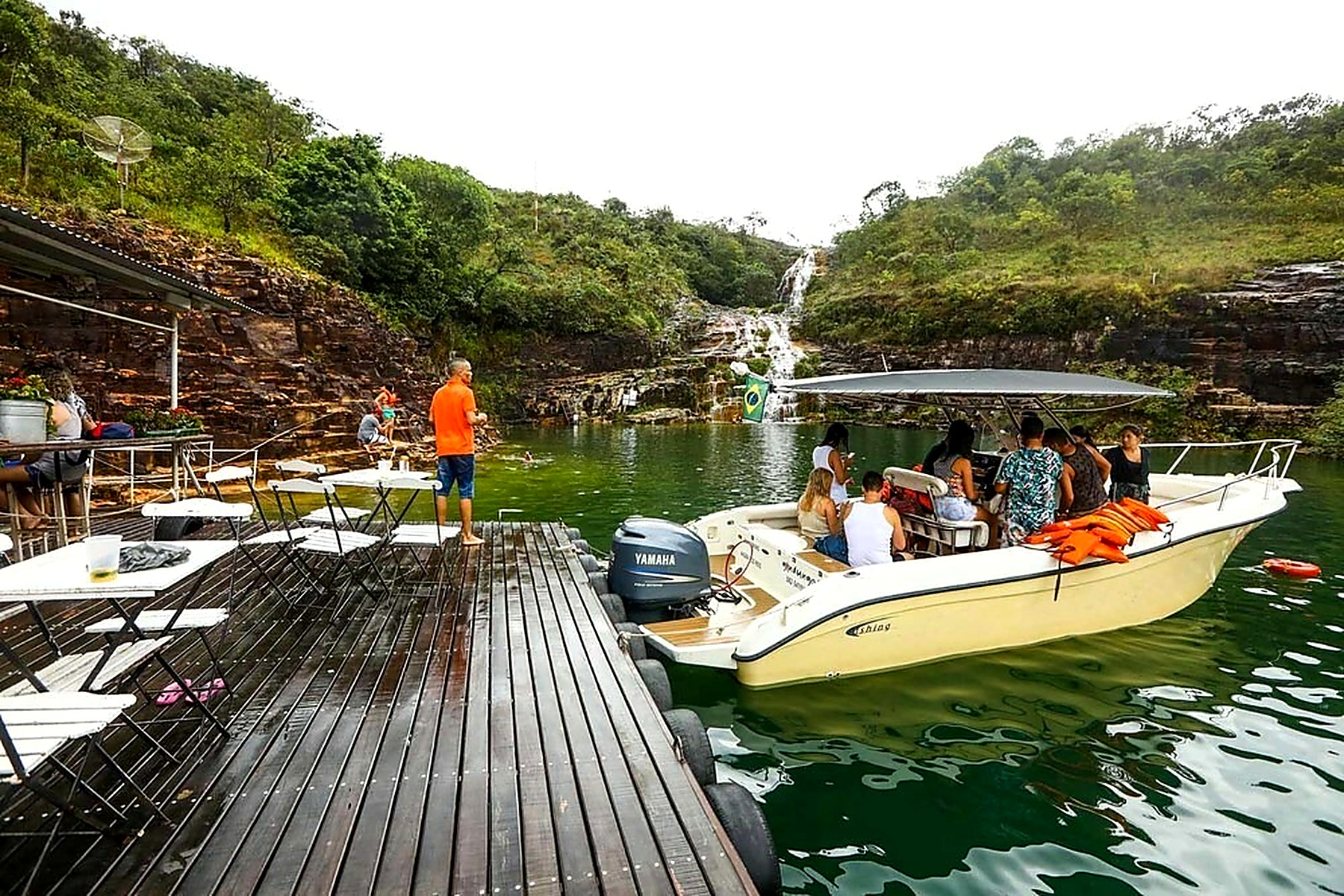 Piscina natural na Lagoa Azul